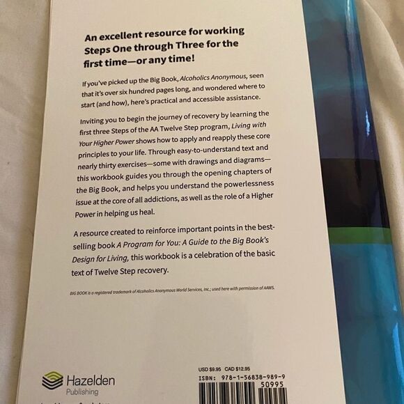 𝐴𝐴 The big book & Living with your higher power step 1-3 workbook - Picture 2 of 8